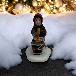 Dept 56 Tending The New Calves - Girl - Dickens Village Loose Figurine from 1996